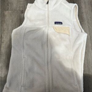Patagonia Cream Fleece Vest